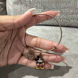 Alex and Ani Mickey Mouse Charm Bangle - Brown and Red